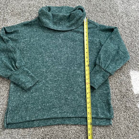 Maeve Anthropologie green knit turtleneck sweater size SP - Picture 9 of 11